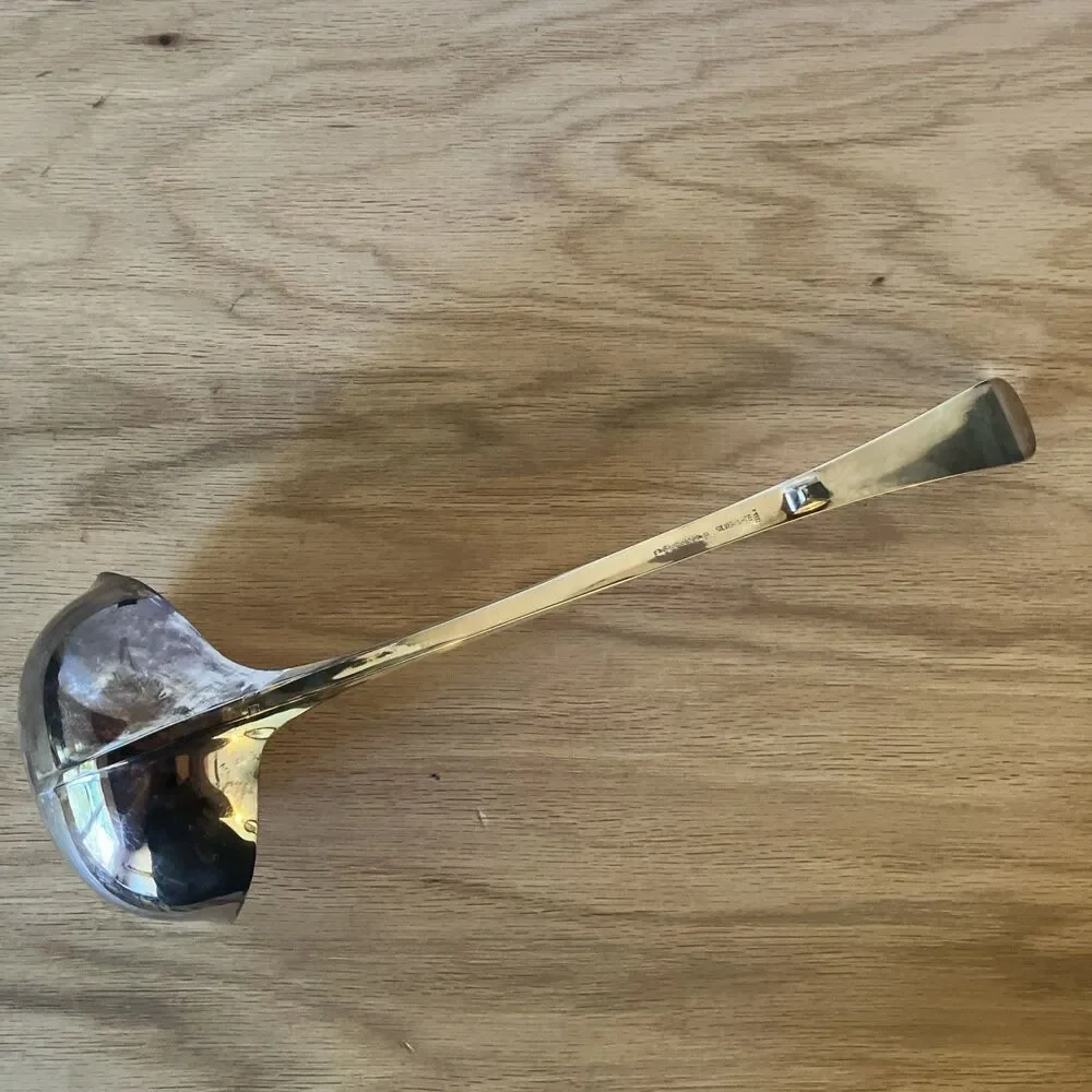 VINTAGE Sheffield Rattail Design  British Silver Plate  Large Ladle 30 cm (12